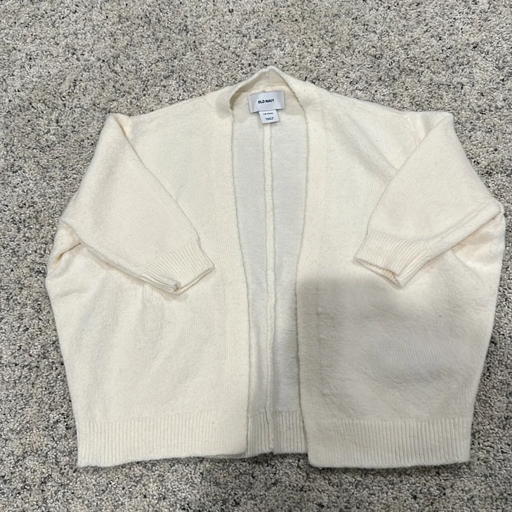 Old navy super soft cream cardigan